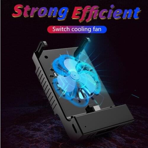 Cooling Fan Charging Stand For Switch Cooler Fan Charger Holder Bracket Mini Built In Battery for NS Switch Lite Holder