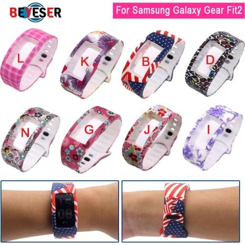 BEYESEY Sports Silicone Strap For Samsung Galaxy Gear Fit 2 Fit2 Pro Watch Band wrist bracelet straps watch band Accessories