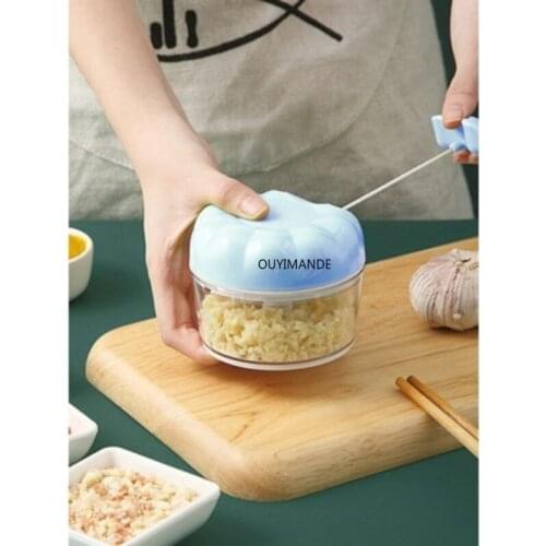 Manual Garlic Press Multifunctional Garlic Grinder Chopper Food Vegetable Meat Slicer Meat Grinder Kitchen Gadgets Meat Mixer