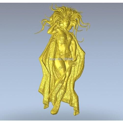High quality 3d model relief for cnc or 3D printers in STL file format women_ELF1