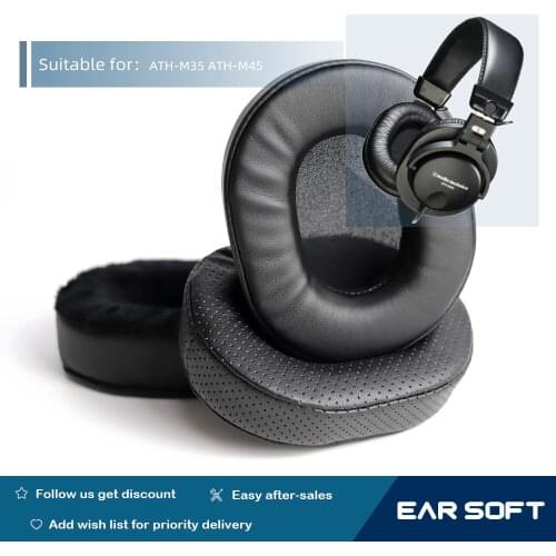 Earsoft Replacement Ear Pads Cushions for ATH-M35 ATH-M45 Headphones Earphones Earmuff Case Sleeve Accessories
