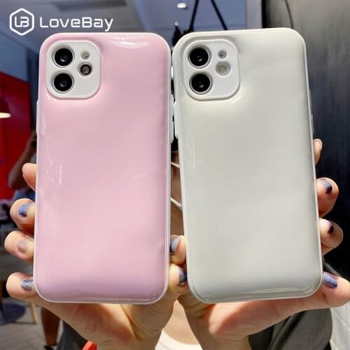 Candy Color Jelly Camera Protective Shockproof Phone Case For iPhone 11 12 Pro Max XR X XS 7 8 Plus SE 2020 Soft TPU Pure Coque