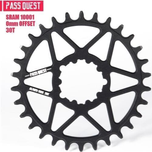 PASS QUEST SRAM gx xx1 eagle GXP round mountain bike narrow sprocket 30-44T bicycle bicycle sprocket 0mm offset crank 7075 alum