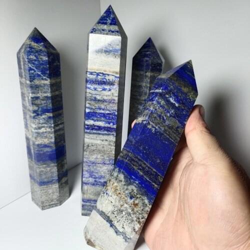 1pcs Natural Lapis Lazuli Quartz Rough Stone Decoration Crystal point Home Decoration Stone Landscaping Energy Stone Healing