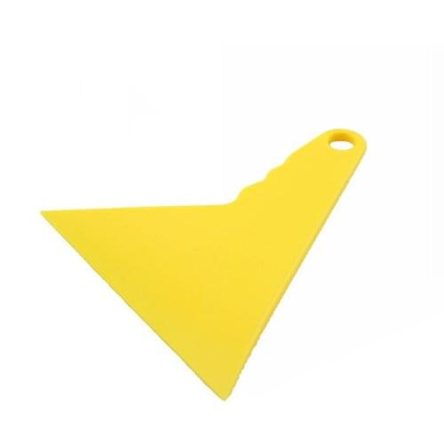 10*13cm Yellow Thin Plastic Hard Little Quick Foot Squeegee For Automotive Window Tint Install MO-14