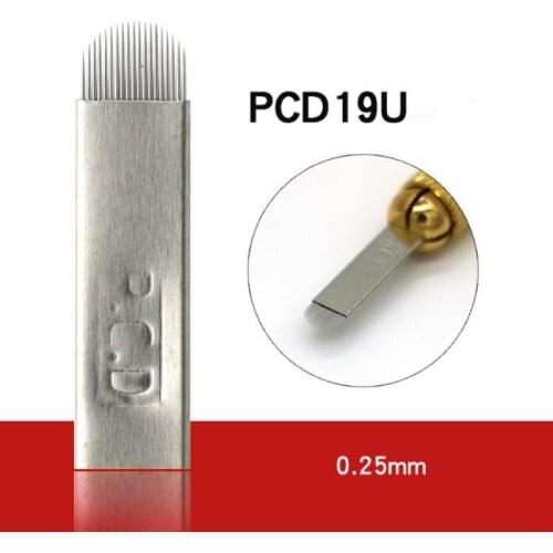 150 Pcs Pcd 19 Pin U Shape Needle Microblading U Hard Blades Microblading Pencil Eyebrow Tattoo Supplies