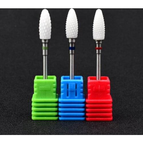 2019 Special Offer Sale Cakes, Pose Lynn Nail Art Ceramic Grinding Head Bullet Type Wear-resisting Flame Polishing Machine