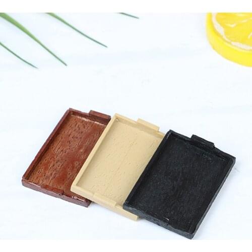 New 3pcs/set Durable Miniature Food Doll House Accessories Dollhouse Trays Plates