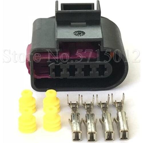 4 Hole 4D0 973 725 Automotive Conector Electrical Wiring Waterproof Plug 4D0973725 For VW Audi