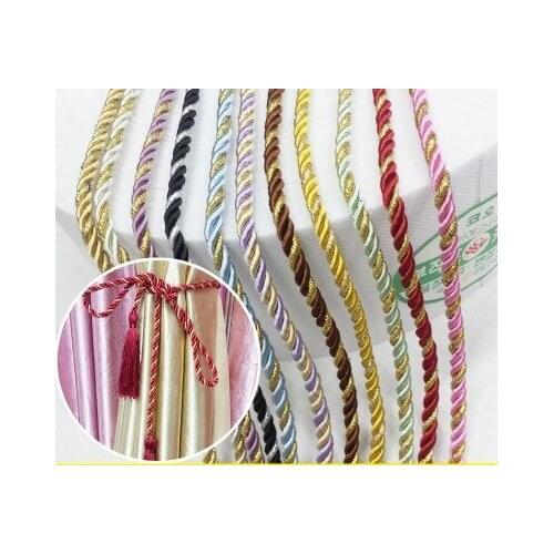 5 pairs twisted colored tassel Curtain Tieback holdback Living Room Bedroom 13 colors DIY accessory tie string free shipping NEW