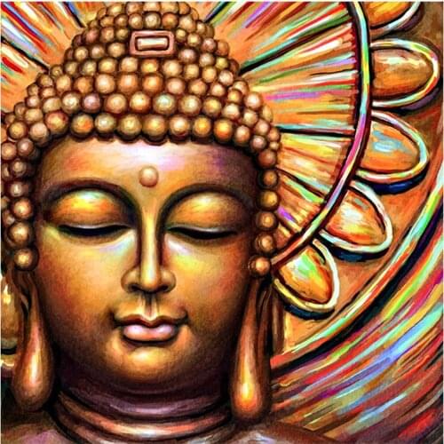 5D DIY Diamond Painting Buddha Religion Icons Diamond Embroidery Picture of Resin Cross Stitch Full Diamond Mosaic Home Decor