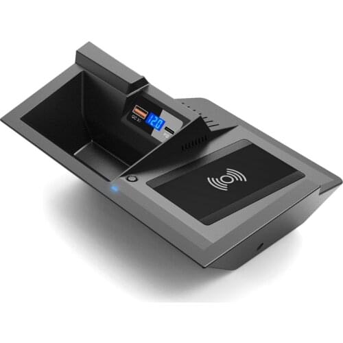 QI Sensor Wireless Charger QC 3.0 Pad Compatible with All Mobile Phones 15W Fast Charging User-friendly Design For CX-5