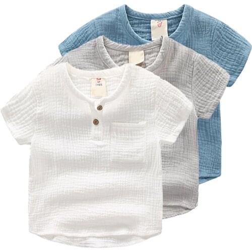 Colorful Childhood School Shirts For Boys