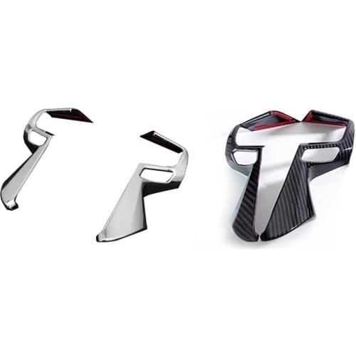 For Toyota Alphard Vellfire 30 2015-2019 Car Steering Wheel Cover Trim Decor Frame Stickers Accessories