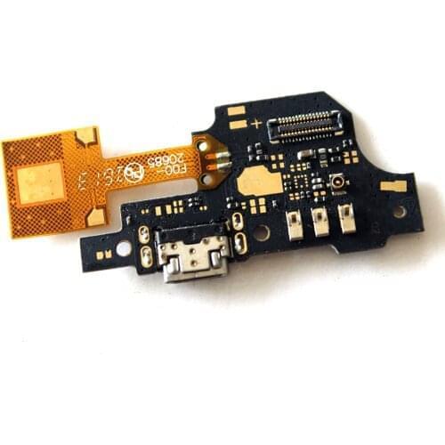 USB Charging Port Dock Plug Socket Jack Connector Charge Board Flex Cable With Microphone For ZTE Blade V6 Plus / V7 Lite