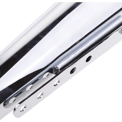 51mm Exhaust Muffler, Metal Motorcycle Slip On Exhaust Muffler Pipe, Chrome