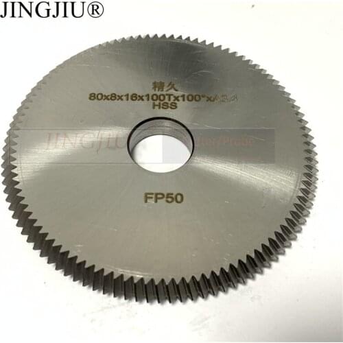 100º Flat Cutter FP50(80x8x16)for JMA SARATOGA Key Cutting Machine for universal code clamp