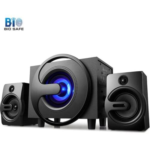 [Bio Speakers]Mini Wired Combination Speaker Notebook Computer Speaker 2.1 ChannelsSpeakers Bluetooth Bass Audio Music Player