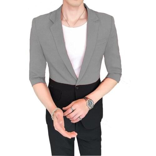 Short sleeve men suits 2020 Double colors Yellow Purple Men Party Tuxedos Groom Men Wedding Tuxedos Blazer Pants