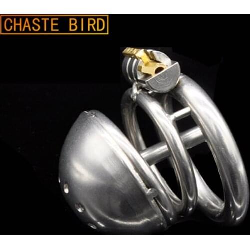 For Man Stainless Steel Male Chastity Device with Catheter Cock Cage Chastity Belt Penis Ring Virginity Lock Cock Ring A221