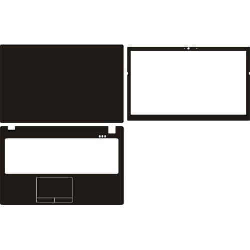 Laptop Carbon Fiber Vinyl Skin Sticker Cover For Clevo W650 15.6