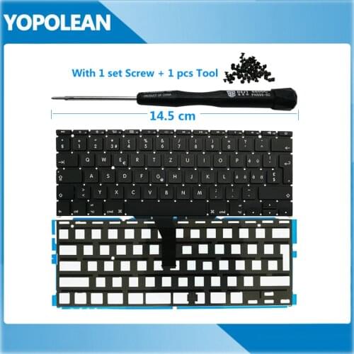 New Switzerland Swiss Keyboard + Backlight For Macbook Air 11" A1465 A1370 2011-2015 Years