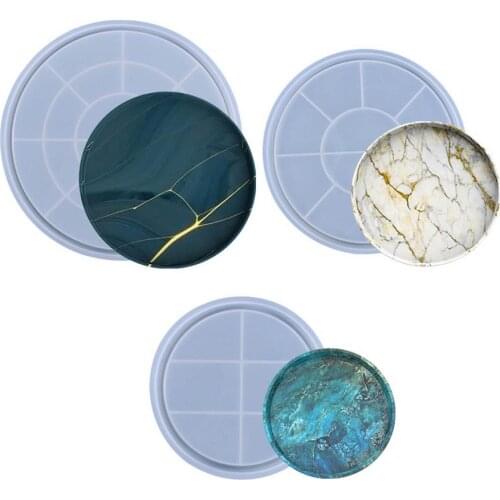 New Rounded Plate Silicone Mold Rectangle Trinket Tray DIY Resin Trinket Dish Making Epoxy Resin Crafts Jewelry Tray Tools