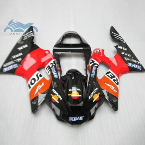 Upgrade your fairings Kit Fit for YAMAHA YZF R1 2000 2001 YZFR1 00 01 ABS plastic sports motorcycle fairing kit repsol bodyworks