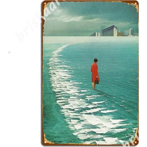 Waiting For The Cities To Fade Out Metal Signs Garage Club Garage Decoration Cinema Garage Customize Tin sign Posters