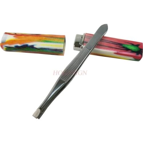 Eyebrows Tweezer Box Sleeve Forcep Moustache Hair Remover False Eyelashes Clip Facial Nose Makeup Beauty Tool Eyebrow Sale