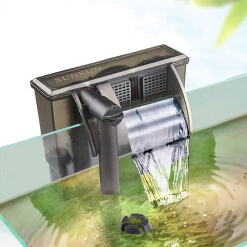 Aquarium Submersible 3-in-1 External Hanging Fish Tank Power Filter Waterfall External Aquarium Air Pump