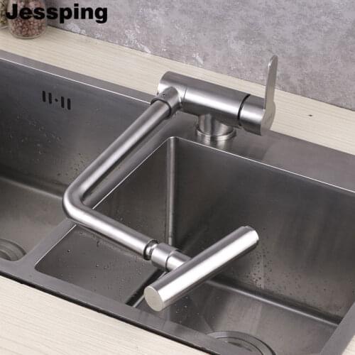 Lay down after window faucet kitchen sink tap 360 rotate