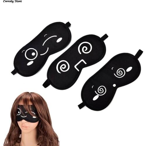 1pc Black Cartoon Eye Mask Bandage On Eyes Sleeping Eye Mask Eye Shade Sleep Mask Travel Sleep Random Pattern