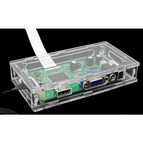 LED/LCD display driver controller board transparent Acrylic protective case box For our EDP controller driver card mother board