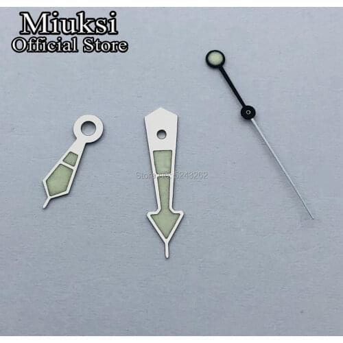 Miuksi watch hands green super luminous hands fit NH35 NH36 movement