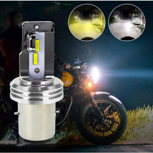 New 1pcs H4 H6 Motorcycle Headlight Led Bulb 18w 3000k 6000k High Low Beam Light Fog Light Headlamp Motorcycle Accessories Tools