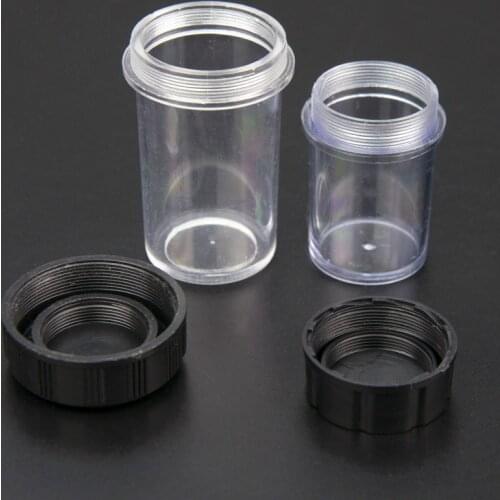 185 195mm Biological Microscope Objective Lens Plastic Box 45mm 60mm Protective Case RMS Thread
