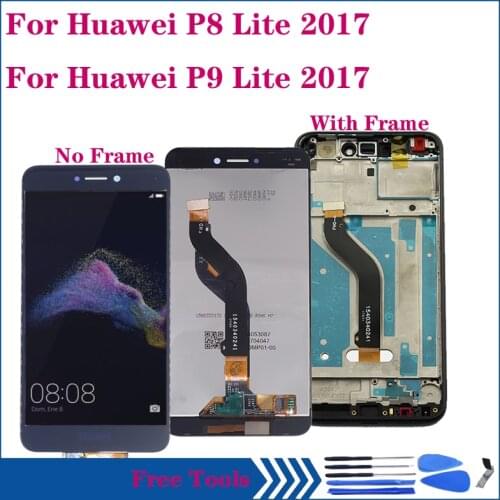 5.2" Display For HUAWEI P8 Lite 2017 PRA-LA1 PRA-LX1 LCD Display Touch Screen Digitizer Assembly for P9 lite 2017 Repair parts