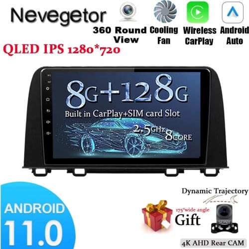 Android 11.0 For Honda CRV 2017 2018 2019 Car Radio Multimedia Video Player GPS Navigation NO DVD 2 Din Octa-Core DSP