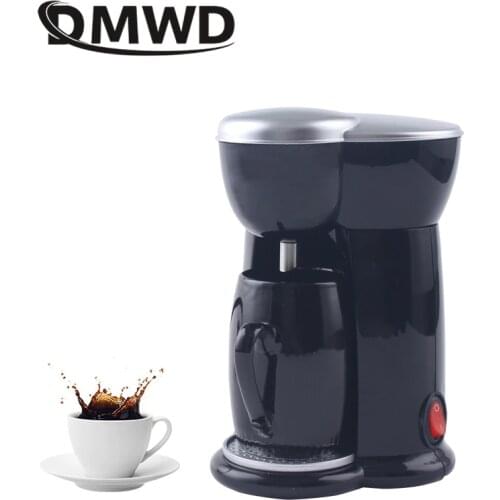 DMWD 140ML Mini American Coffee Machine Automatic Drip Coffee Maker Single Cup Coffee Maker for Home And Office 230V
