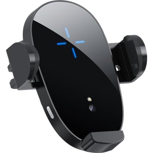 15W Wireless Charger Car Phone Holder Qi Induction Sensor Fast Charging Stand Mount for Samsung for iPhone (Air Vent)