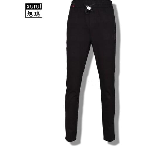 Autumn Winter Men Classic Black Cotton Pants Mens Business Loose Long Trousers Quality Casual Work Pants Overalls