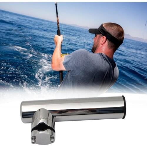 Boat Rod Holder 316 Stainless Steel Fishing Rod Holder Tackle Clamp On Rail Mount 19-25mm 22-32mm Fishing Pole Stand Bracket