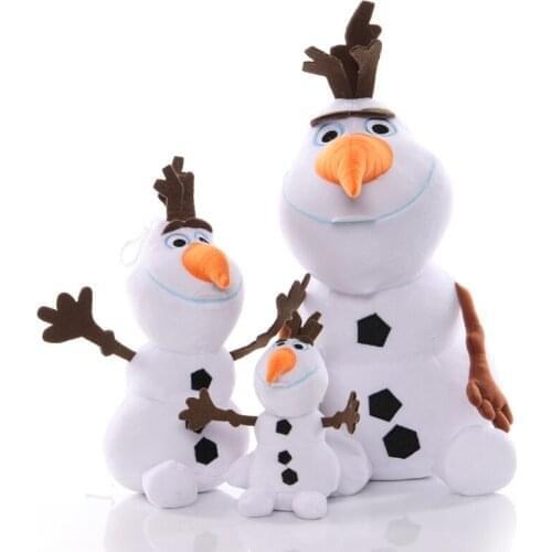 Disney 1pcs 12-35cm Frozen Olaf Plush Toys Cute Soft Stuffed Plush Dolls Cartoon Olaf Peluche Toy Christmas Gifts for Children K