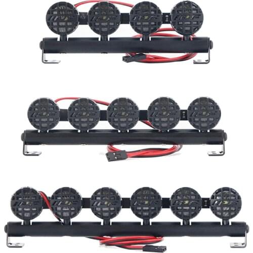 RC Car Light Bar Roof Lamp Bright Spotlight Simulation RC Car Replacements Parts for 1/10 TRX6 TRX4