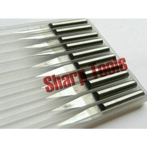 Tungsten Carbide PCB Engraving Bit CNC Router Cutters for Wood 3D Endmill Milling Machine Tools Accessories 20 Angle 4*0.07MM