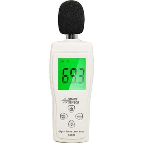 Digital Sound Level Meter Noise Measuing Tester 30-130dB Decibel Detector Mini LCD Backlight Audio Sound Diagnostic Monitor Tool