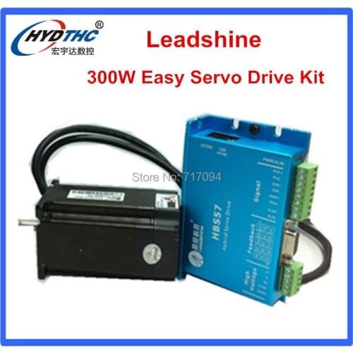 Lowest price Leadshine easy servo motr Closed Loop 3-phase Hybrid Servo Drive Kit HBS57 Drive + 573HBM20 Motor