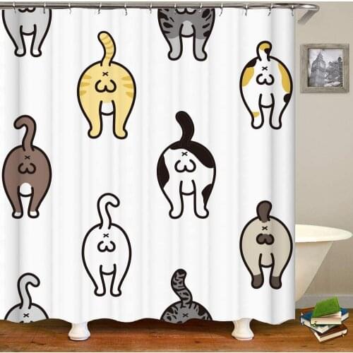 Shower Curtain Set with 12 Plastic Hooks, Resistant Washable Liner Waterproof for Bathtub Bathing