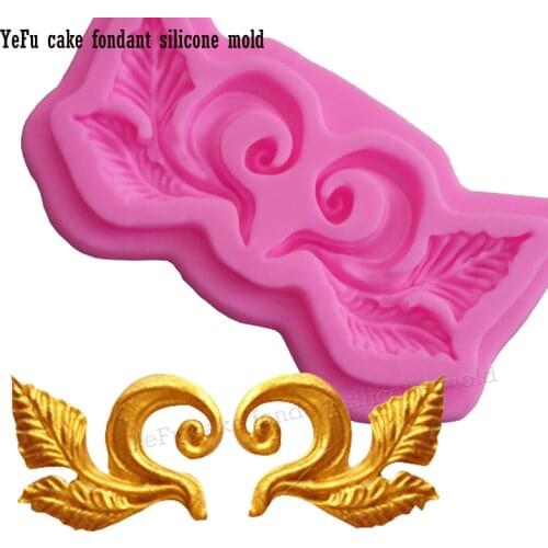 Leaves Lace Cake Mold Cake Decorating Tools Silicone Molds Fondant Polymer Clay Resin Candy Super Sculpey F0918